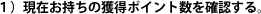 �P�j���݂������̊l���|�C���g�����m�F����B