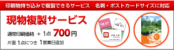 現物複製サービス