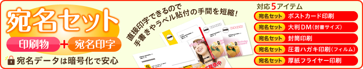 宛名印字オプション 印刷のことなら印刷通販 プリントパック