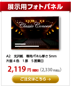 展示用フォトパネル