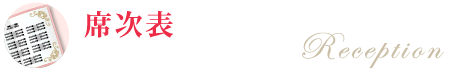 席次表