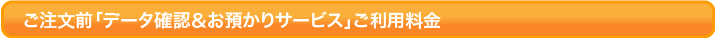 事前データ診断サービスご利用料金