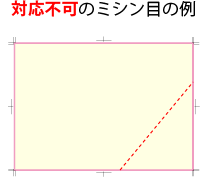 ミシン目対応不可例