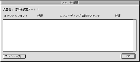 フォント情報