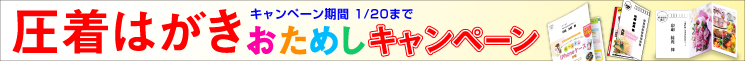 圧着はがきおためしキャンペーン