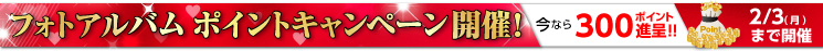 フォトアルバムポイントキャンペーン