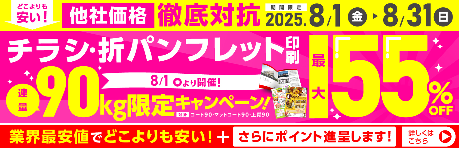 連量90kg限定キャンペーン